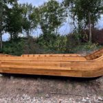 De gereconstrueerde veerboot in Urmond