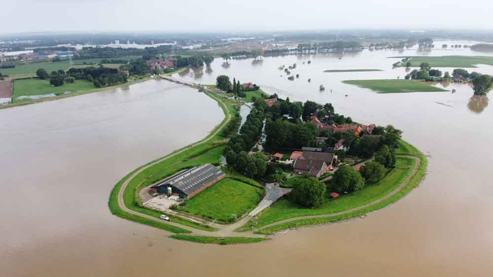 Beeld van de Grensmaas bij Visserweert vijf jaar geleden